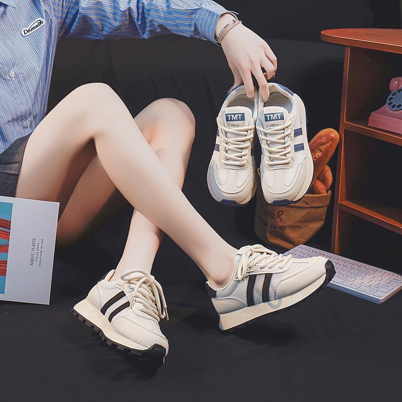 Summer new platform sports shoes breathable hollow running shoes casual 68-