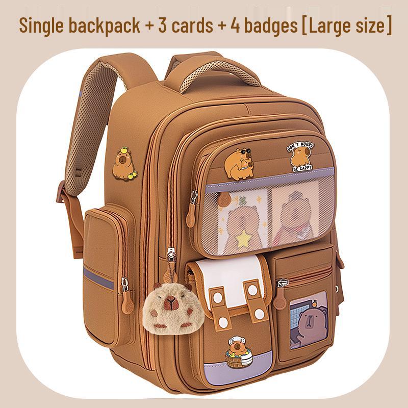 Детский школьный рюкзак Капибара: Дышащий рюкзак для младших школьников с защитой позвоночника