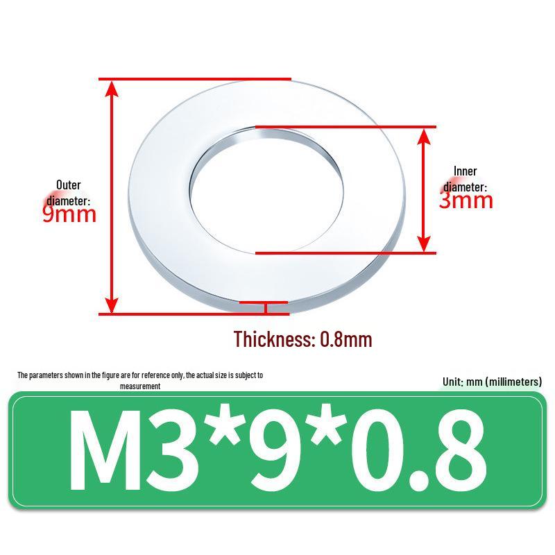 Extra Large Galvanized Metal Flat Washer (Sizes M1.6-M14)
