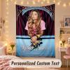 Custom Personalized Tapestry,Roxy Dekker Print Custom Name Text Wall Art Hanging for Bedroom
