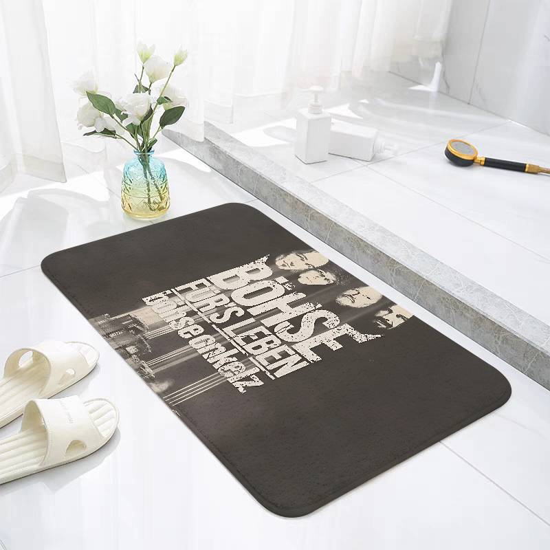 w-Bohses-Onkelzs-Logo Floor Mats Home Laundry Rug Carpet For Living Room Decor Lounge Area Anti-slip Foot Mat Entrance Doormat