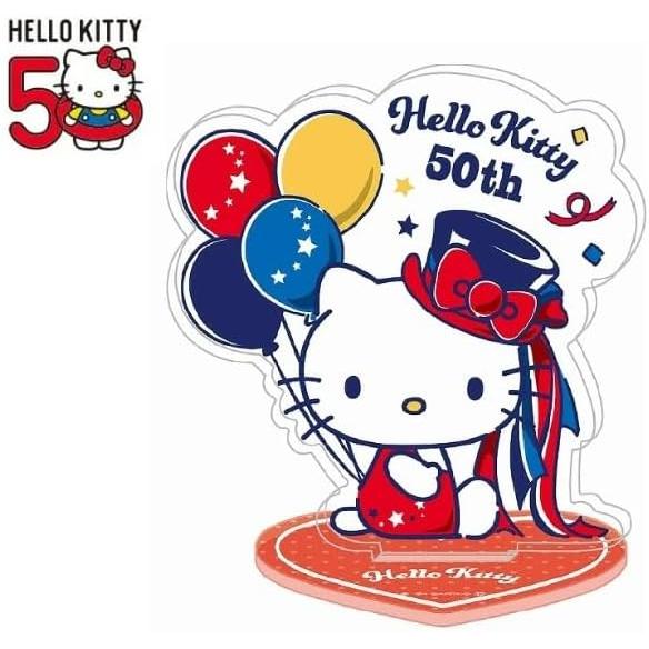 Sanrio Hello Kitty Acrylic Stand with Clip - SR-5542444KT - Holds Memos & Photos - Convenient Clip on Back - Approx. 7.5x0.3x6.8cm - Acrylic - Made