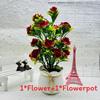 Artificial Plant Container With Colorful Silk Flowers For Indoor Decor And Special Occasions