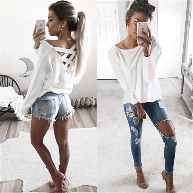 Premium Quality Mode Femmes Long Sleeve Tops For Casual Cotton T Shirts