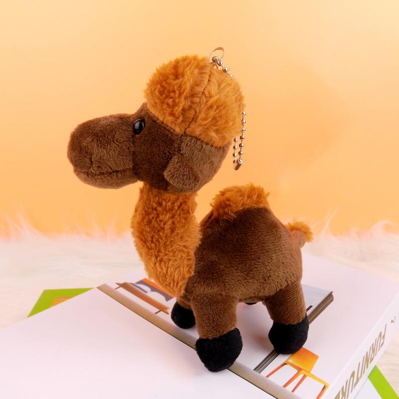 Cute Camel Doll Toy Women'S Bag Pendant Fur Animal Car Keychain Cartoon Little Camel Pendant Keychain Keychain Gift