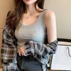 Slim Fit Svel Strap Vest Women's Korean Sle Inner Wear Commute Regular Length Pure Color Other 00% Spring Season