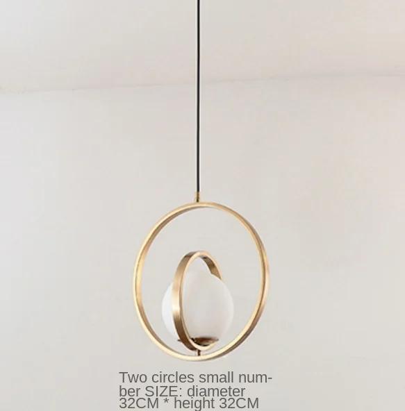 

Современный скандинавский подвесной светильник, вращающийся глобус, художественные лампы, прикроватные светильники, стеклянный шар, внутреннее освещение для гостиной и спальни