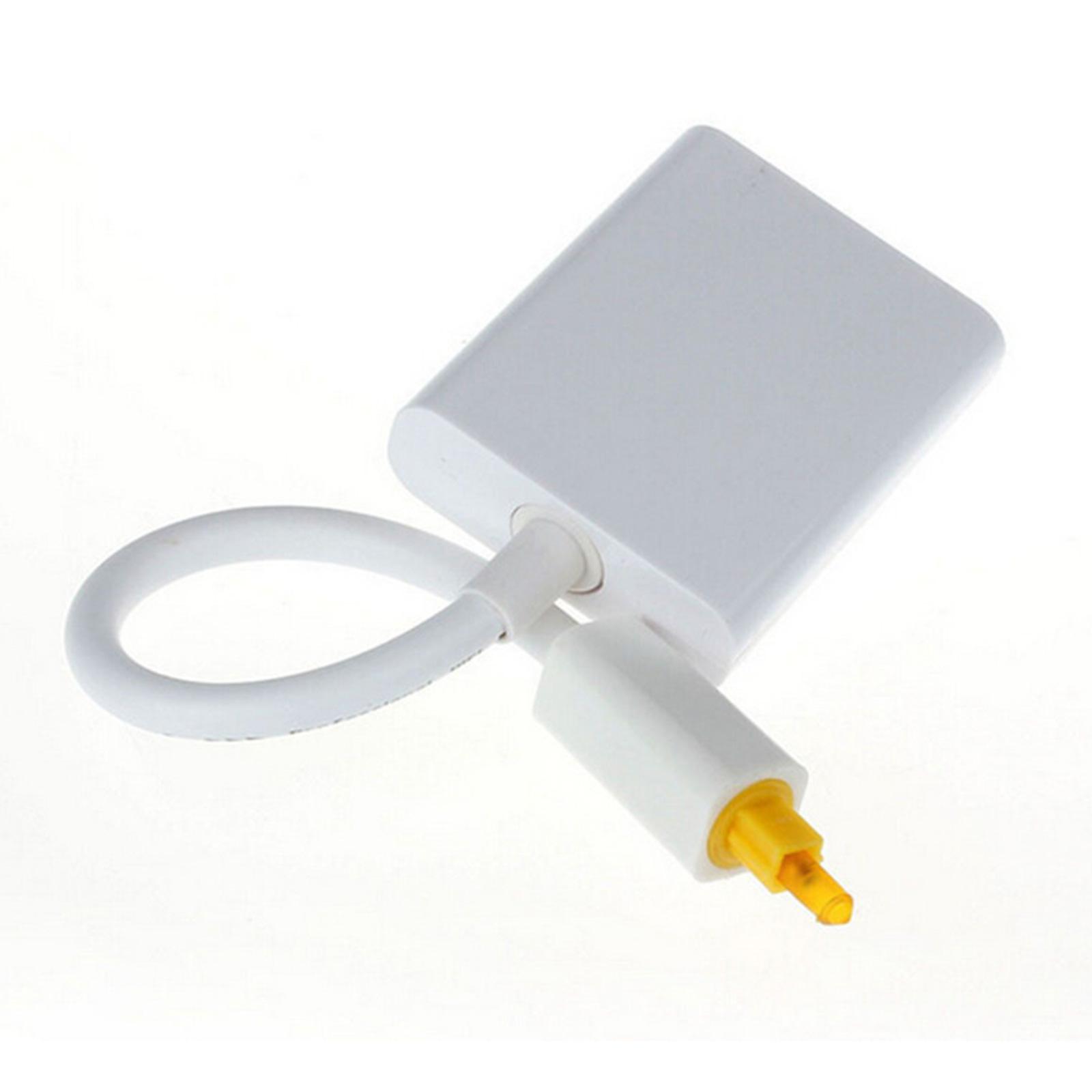 

Двухпортовый цифровой оптический звуковой разветвитель Toslink, адаптер, волоконно-оптический звуковой кабель, распределитель 1 вход 2 выхода для телевизора белый