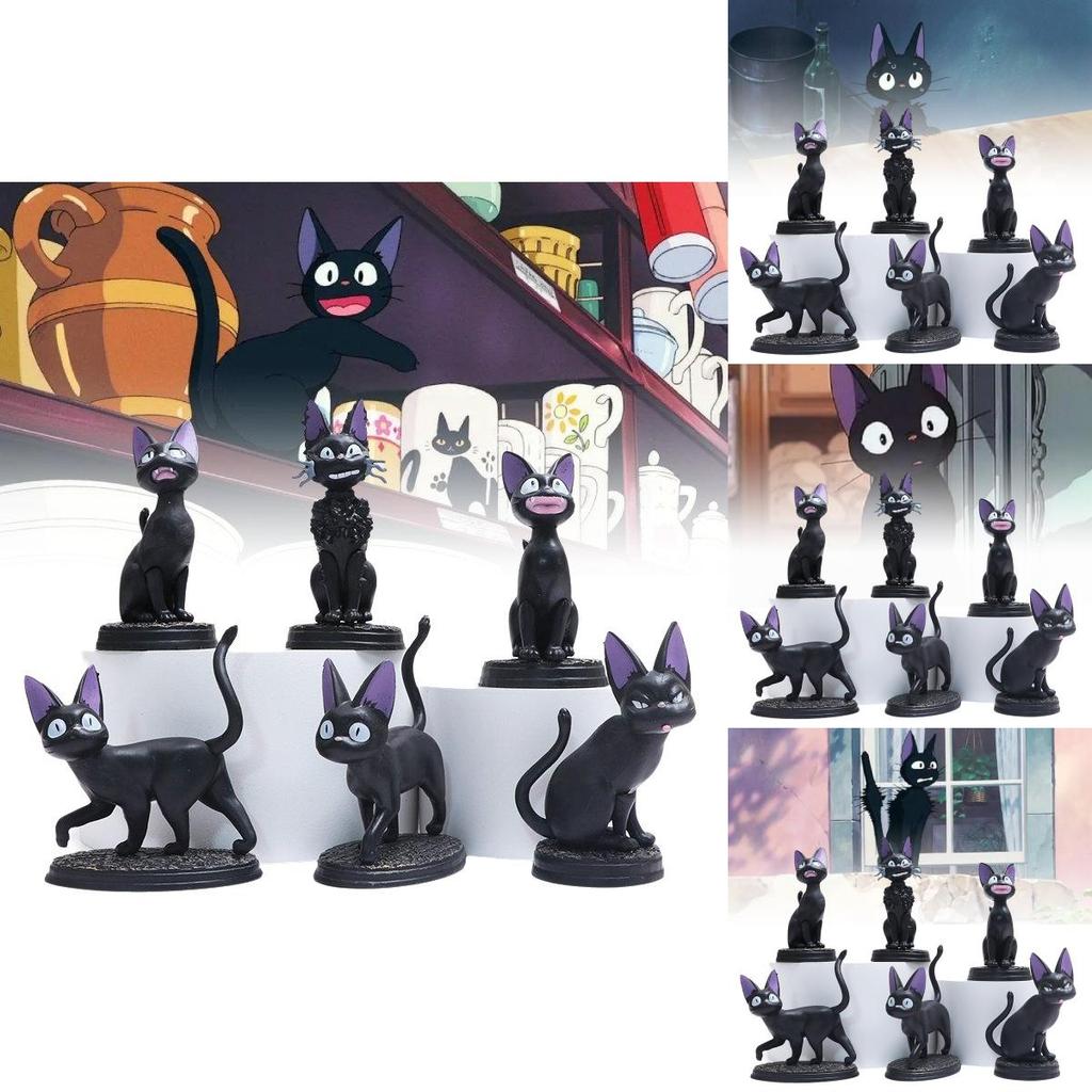 Adorable Black Cat Gigi Plush Figure Collectible Doll Toy For Kids And Adults