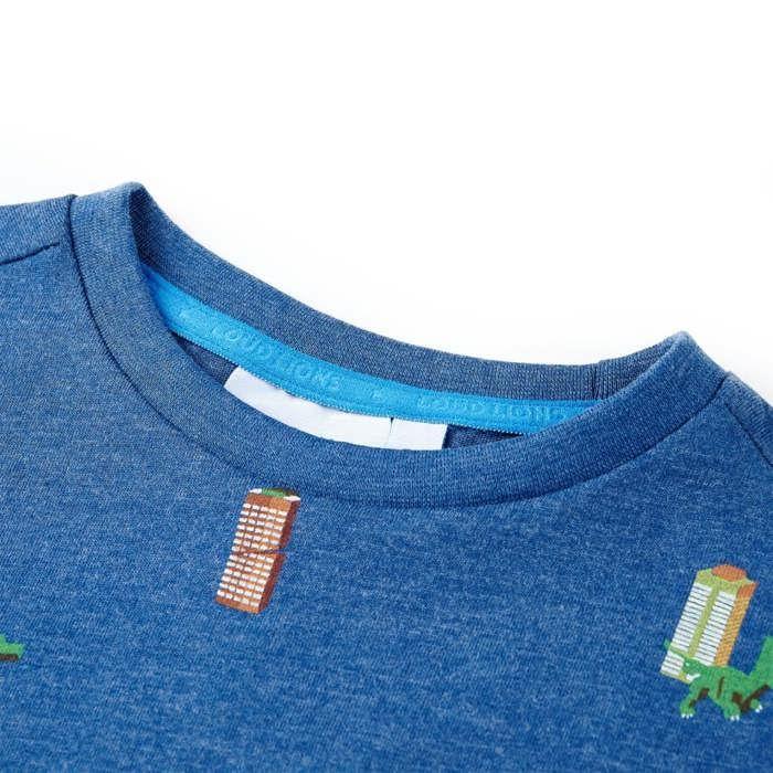 T-shirt pour enfants mélange de bleu foncé 92/104/116/128/140