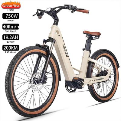 Ηλεκτρικό Ποδήλατο MIHOGO Air 26" Κινητήρας 750W Διπλή Μπαταρία 2x48V 9.6AH Διπλά Δισκόφρενα Ανθρακονήματα Μέγιστο Φορτίο 125KG