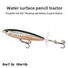 Topwater Lure 8cm 7.5g/10cm 12g Plopper Lure Artificial Design Plastic Material Hard Bait Diving Buoyant Crankbait Bass Fishing