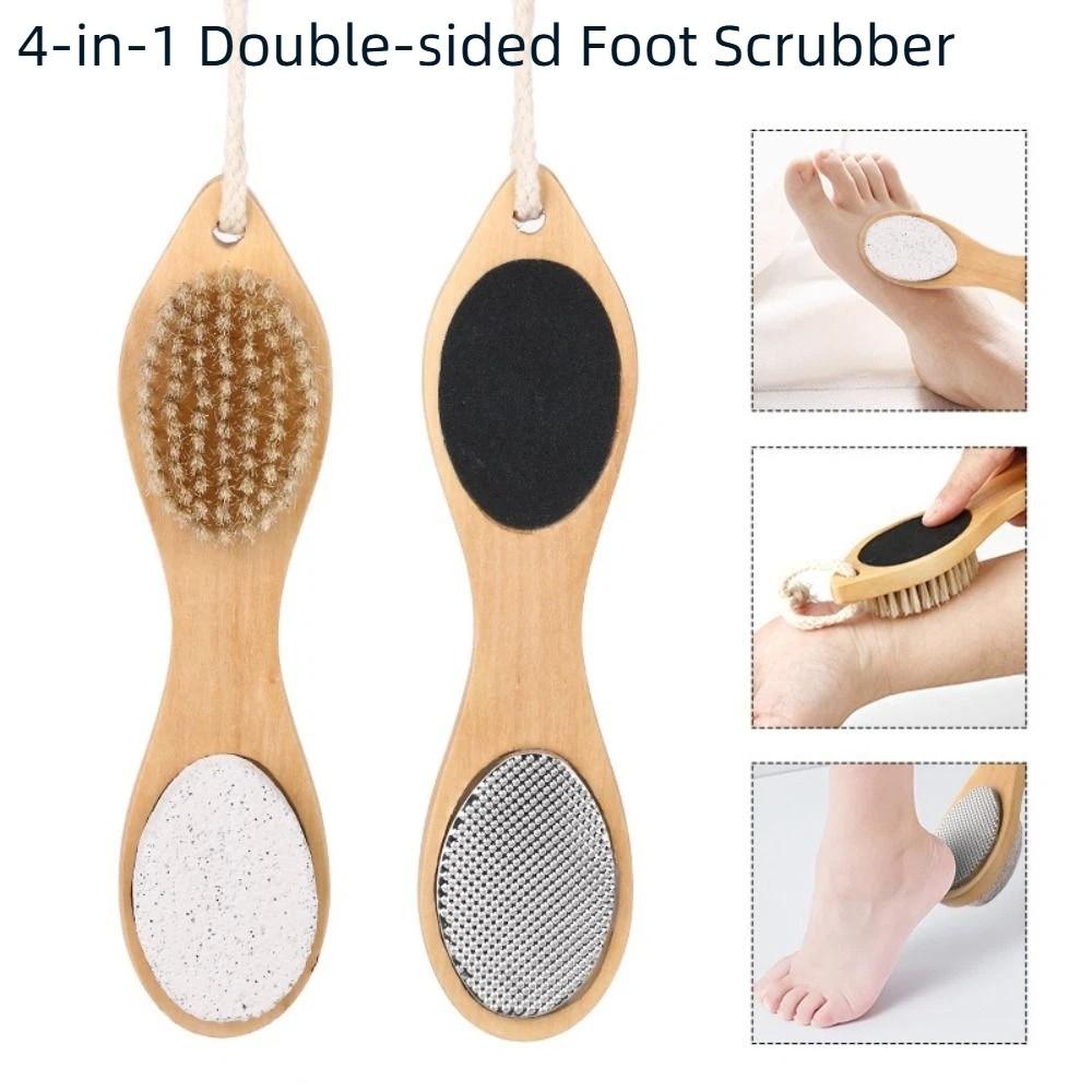 Multi-functional Foot Care Tool Wooden Exfoliating Foot Scrubber Personal Care