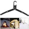 Aluminum Alloy Outdoor Folding Multifunction Hanger Non Slip Portable Drying Rack(Black)