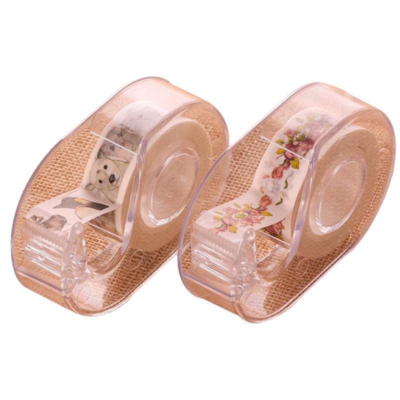 Portable And Compact 1.5cm Washi Tape Cutter Tape Holder Handbook Tape Storage Cutting Holder