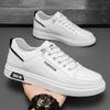 Fashion Trendy Versatile Cloth Shoes Mens Spring New Breathable White Shoes Mens Sports and Leisure Board Shoes Trendy Shoes