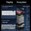 Three Giants SG99 Pro: Three-Mode Bluetooth Mechanical Keyboard with Display, Custom Hot-Swap Keys, Side-Engraved Gradient.