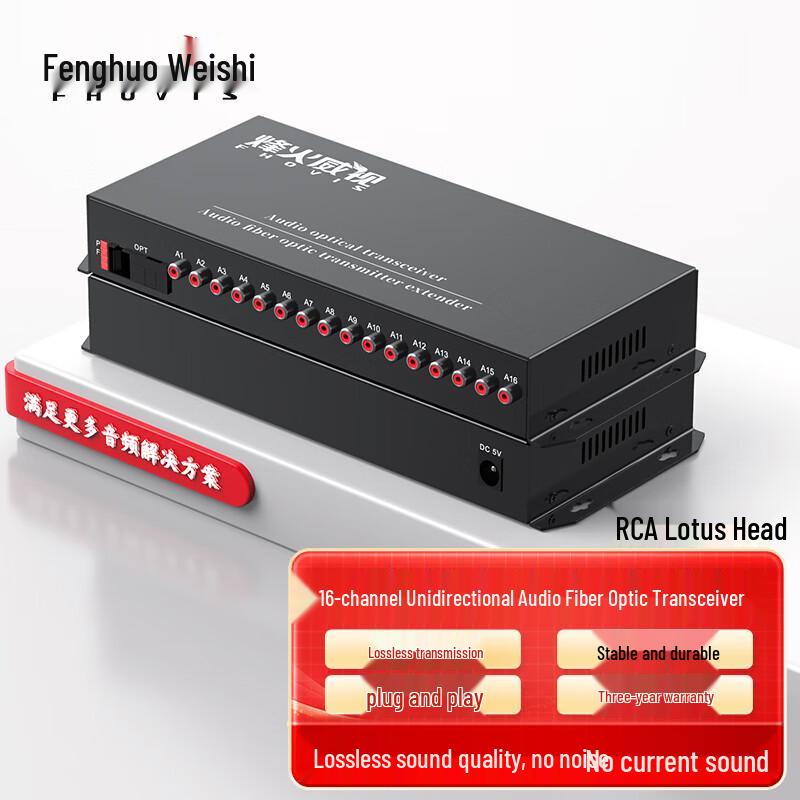 

Fenghuo Weishi 16-Channel Unidirectional Audio Optical Transceiver