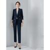 Professional Women Suit Set Spring Autumn Office Wear Formal Outfit for Interview Hotel Front Desk Staff