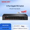 Mercury Enterprise 8-Port Gigabit PoE Network Switch