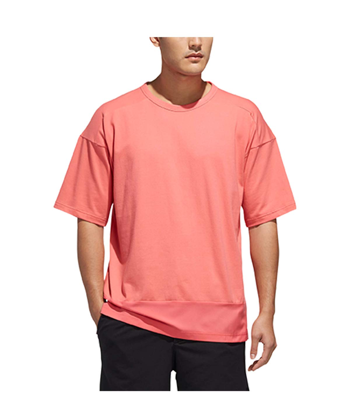 

Adidas Training ID Fabric Mix Prism F13 Size to Japanese size Men s T-Shirt, FTL56, Pink, (DV1112), J/S (equivalent S)