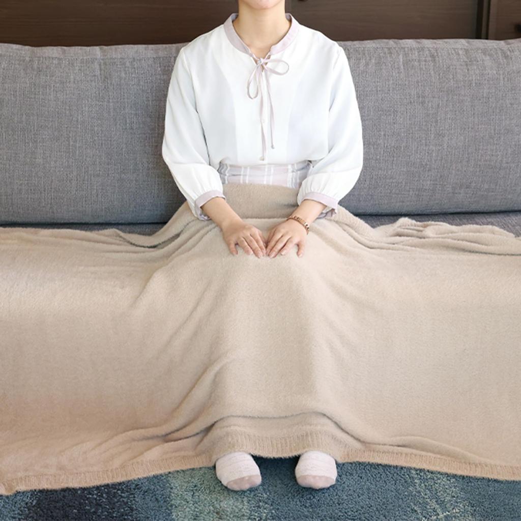 Marushin Fluffy Blanket BG Half Blanket, Warm and Fluffy, Stylish Character Design, Energy-Saving, Cold Weather Protection, Gift, 0275050500