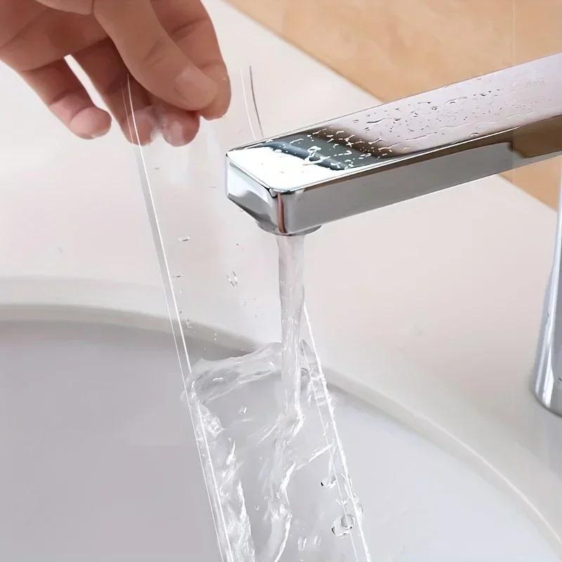 2mm Thickness Multi-Length Transparent Nano Tape - Washable & Reusable Dual-Sided Adhesive Strong Hook and Loop, No Residue