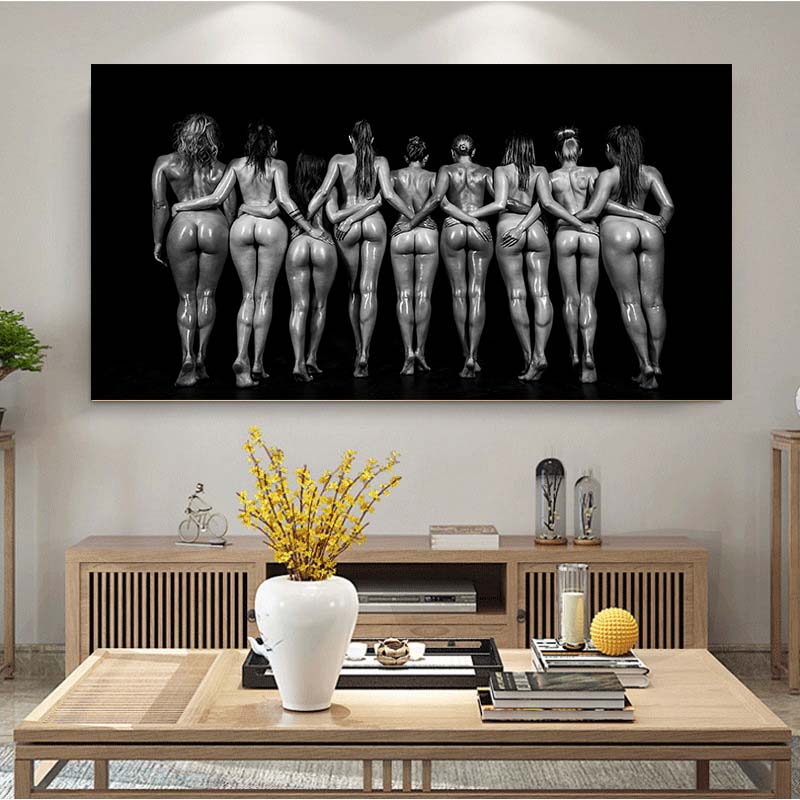 Nowoczesna seksowna dama nago artystyczny model kobiety plakaty i druki obraz ścienny na płótnie Home Living Room Decoration plakat