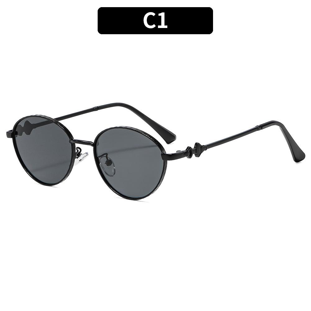 Women s sunglasses - unisex retro oval metal sunglasses