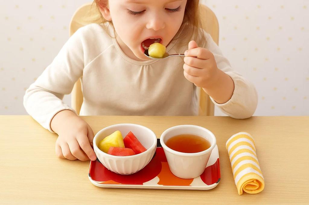 Tatsucraft NR Caster Tray, SS, 21.5cm, Web Original Model, Nordic Style, Fuhura Blue, Non-Slip, Microwave-Safe, Tray, Tray, Stylish, Plastic, Large