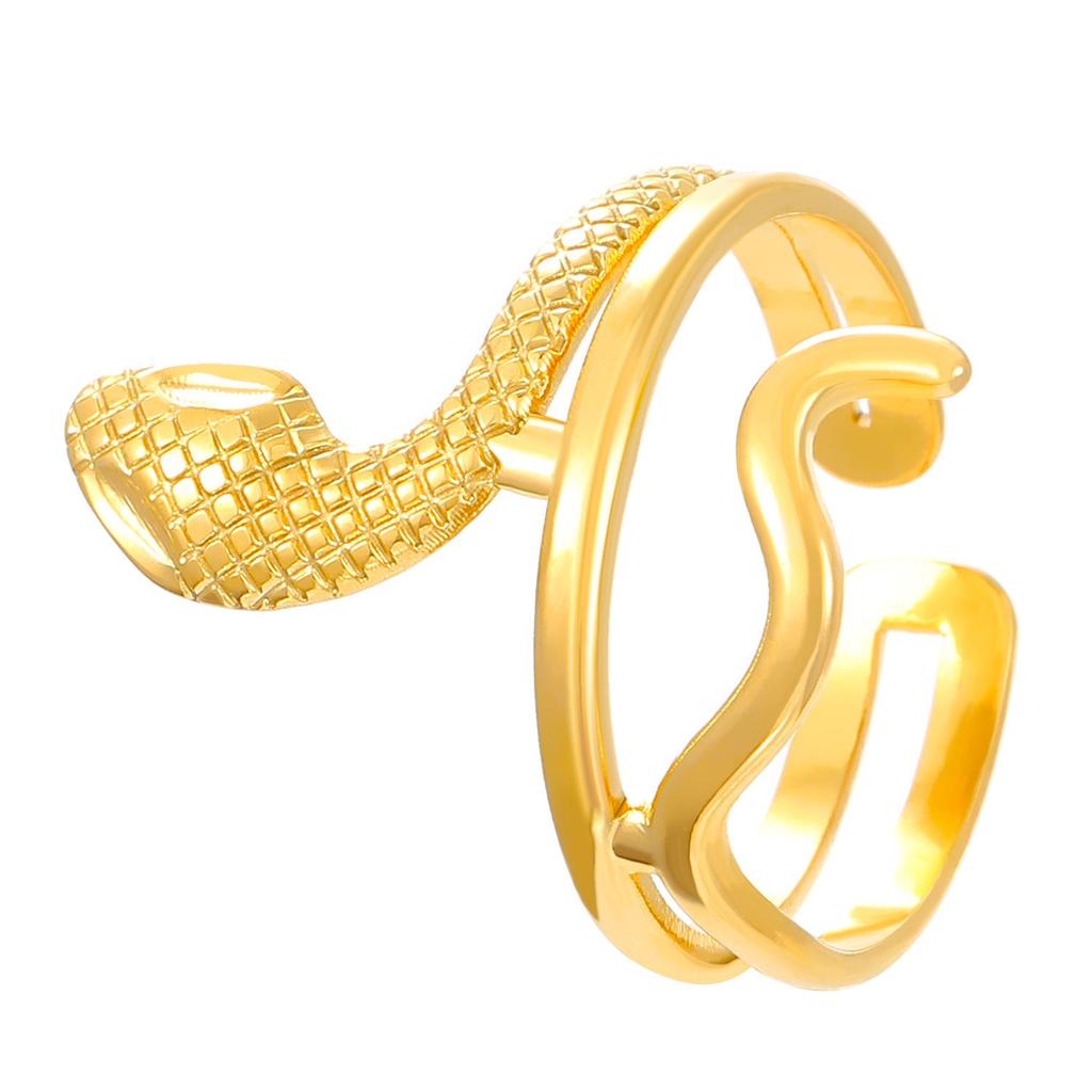 High-End Edelstahl Blumen- & Seestern Offener Ring für Damen