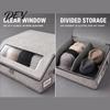 Portable Hat Case for Travel Foldable Storage Bin, with Clear Window And Handle, Dustproof Wardrobe Box Non-woven Fabric Baseball Cap Organizer,