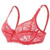 Europa und die Vereinigten Staaten Dünne Einschicht Sexy BH Volle Spitze Stahlring Cottonless BH Einstellbare Big Yards BH