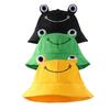 Frog Hat for Spring and Summer, Foldable Wide Brimmed Sun Hat for Men and Women, Frog Big Ear Sun Hat