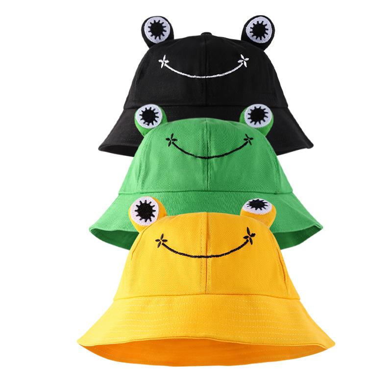 Frog Hat for Spring and Summer, Foldable Wide Brimmed Sun Hat for Men and Women, Frog Big Ear Sun Hat
