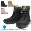 Columbia Minx Shorty IV Wide Waterproof Snow Boots and Perfect for Snow Size Size Black Titanium Women's (BK0926), Waterproof, Breathable, Warm,