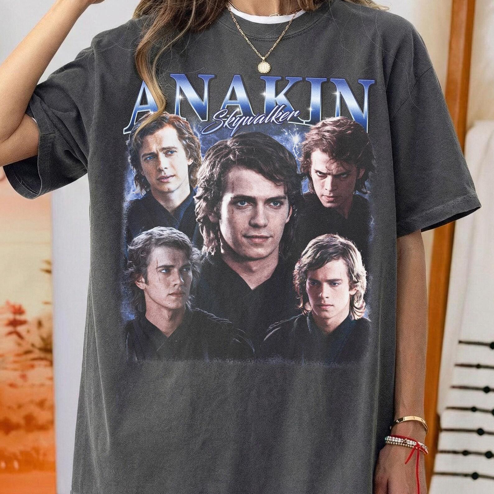 Vintage Anakin Skywalker Shirt, Retro Anakin Bootleg Tee, Hayden Christensen Graphic T-Shirt, Star Wars Prequel Shirt, Galaxy s Edge Tee S