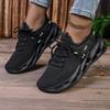 Fashion Women's Casual Slip-On Sports Shoes Soft Bottom Lace-Up Sock-Style Mesh Sneakers Comfortable Breathable Footwear for Ladies