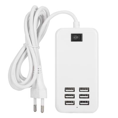 Ladegerät Adapter 6 Port 30W USB Desktop Schnelle Ladestation Hub 100 ‑ 240VEU Stecker