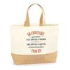 Jute Tote Bag - PLANETEE - A Carrossier Also Great - Customizable First Name - Natural Jute - Made In France