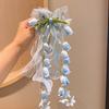 Sweet Bell Orchid Ribbon Barrettes Floral Designs Lolita Dress Hair Accessories  Party