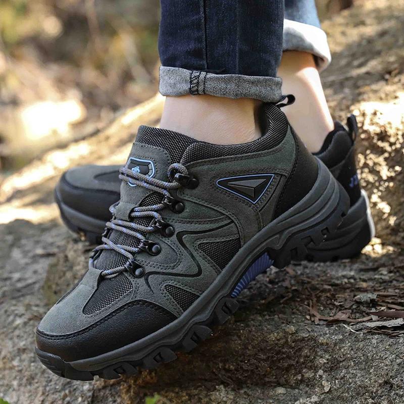 Men Hiking Shoes Outdoor Waterproof Male Sneakers Breathable Jogging Trekking Men Sneakers Free Shipping Climbing Sports Shoes