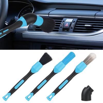 Auto Innenraum Detailreinigungsbürste Klimaanlage Luftauslass Reinigungsbürsten Felgen Reinigungsbürste Ellbogen Kehrwerkzeuge 3PCS Auto Autoreinigungswerkzeug