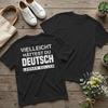 Backprint You Should Learn German T-Shirt Men Funny Saying Deutsch 100% Cotton Tees O Neck Shor
