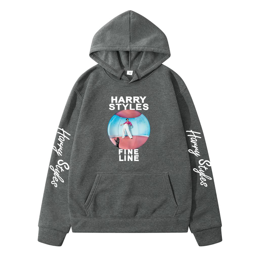 Harry Styles Fine Line Hoodie – Unisex Fleece Lined Sweatshirt for Men & Women, Fall Winter Cozy Pullover, Album Cover Graphic Sleeve Print