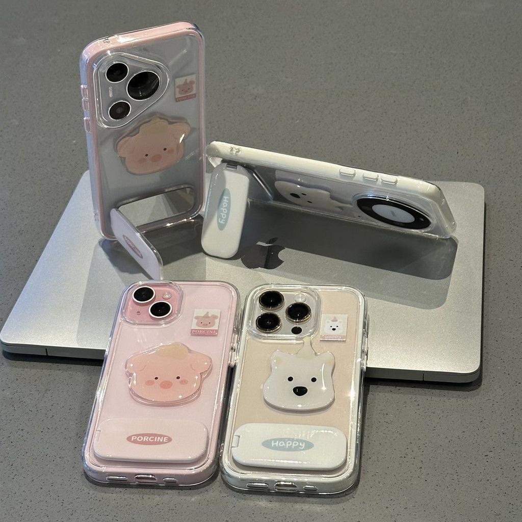 Contrasting Color 2-in-1 Piglet Is Suitable for Huawei P90promax/nova16 Mobile Phone Case Honor 500/Honor 600