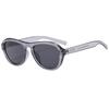 European and American retro babes oval flat glasses women's advanced sense big face thin blush sunglasses sun protection sunglasses men