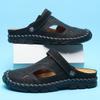 Men Retro Slippers Outdoor Summer Clogs Brown Hiking Sandals Black Beach Shoes Plus Size 46 47