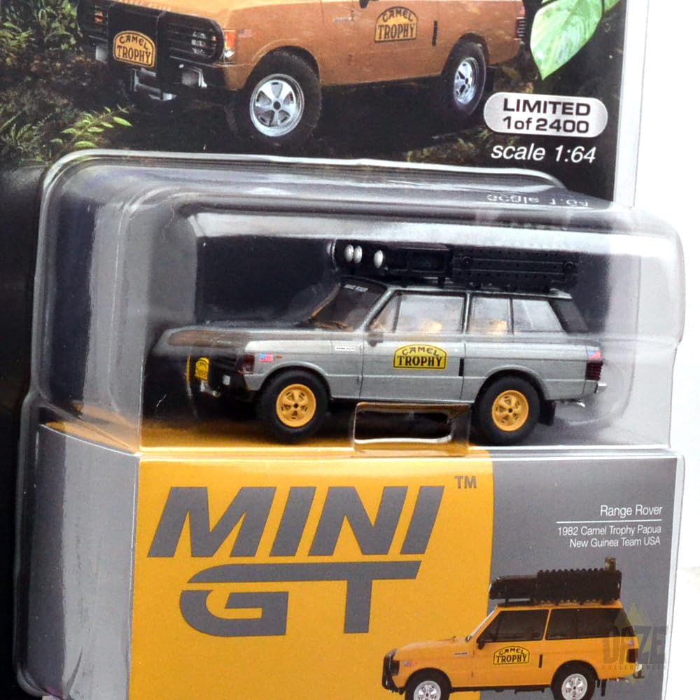 MINI GT 164 Scale USA MiJo Toys Limited Edition 1982 Camel Trophy Papua New Guinea Team USA (Chase Car)