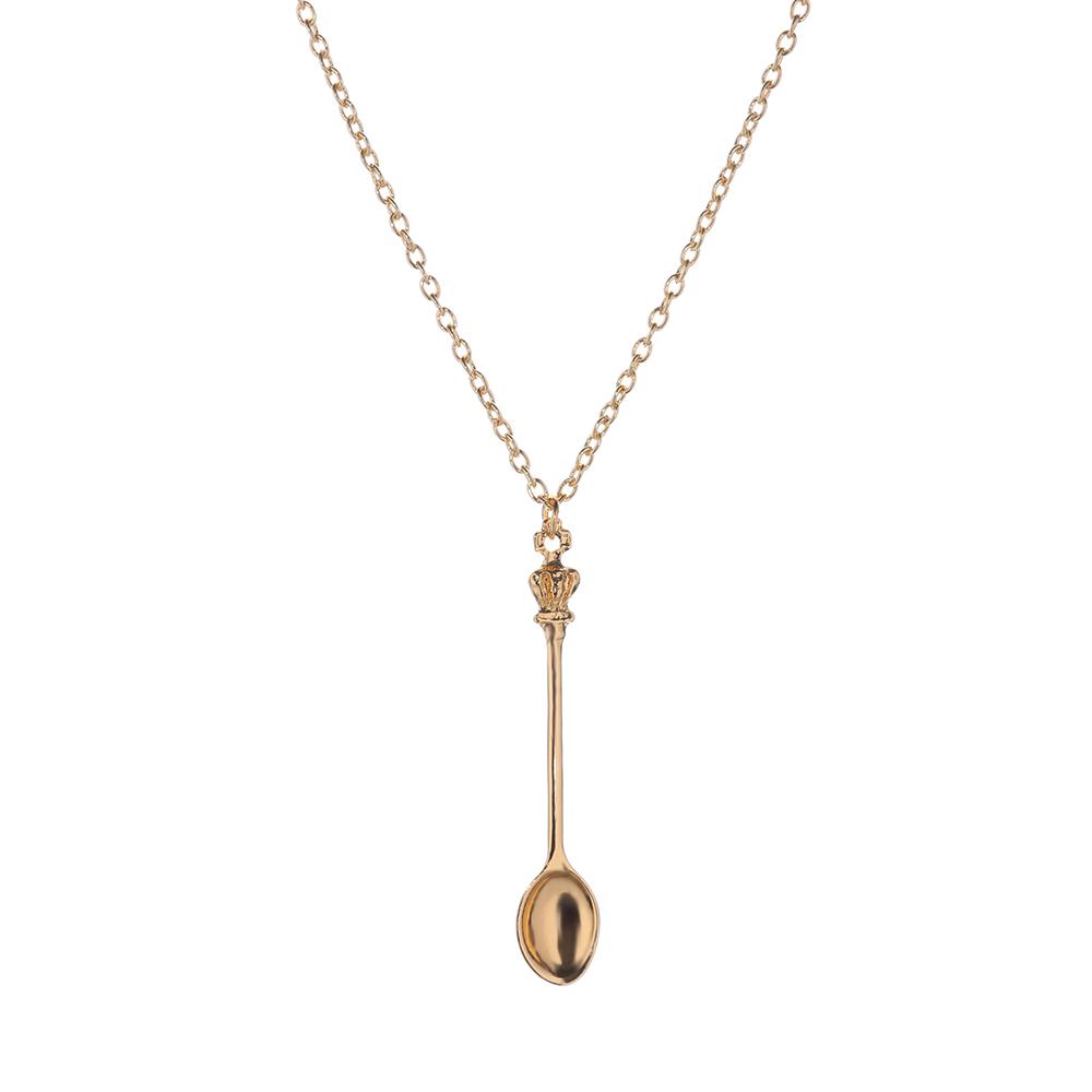New Charm Mini Crown Spoon Pendant Vintage